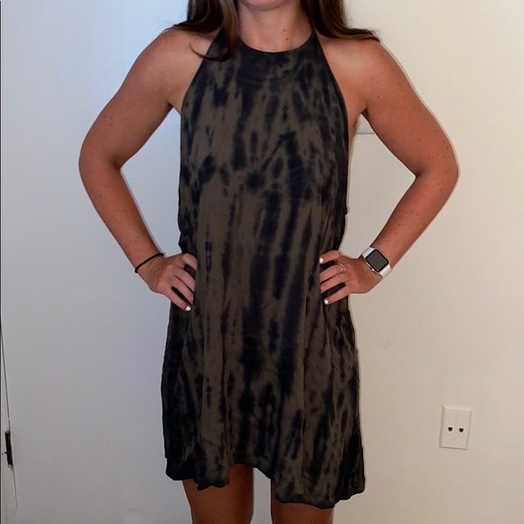 nu label Dresses & Skirts - Nu Label Green Tye Dye Halter Dress 💚